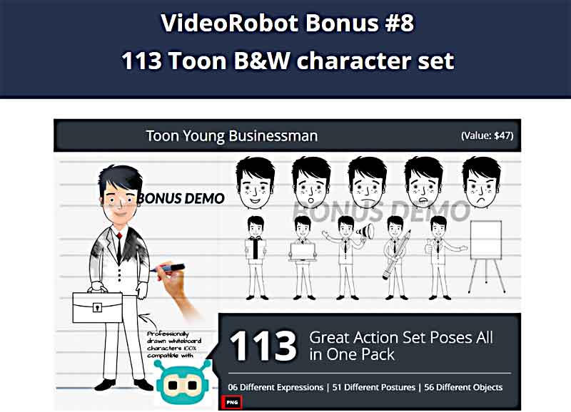 VideoRobot Bonuses from Hugh and Web Dimensions, Inc.