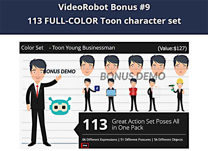 VideoRobot Bonuses from Hugh and Web Dimensions, Inc.